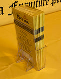 The Original BEE'S WAX FURNITURE POLISH > Acrylic Brochure Holder with 50 Brochures